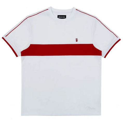 MAKOBI RICCI CORE T-SHIRT-RED/WHT
